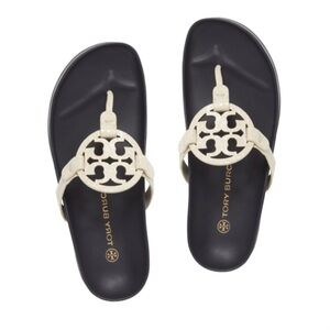 ☀️NEW☀️Tory Burch Miller Cloud Sandals Navy 7